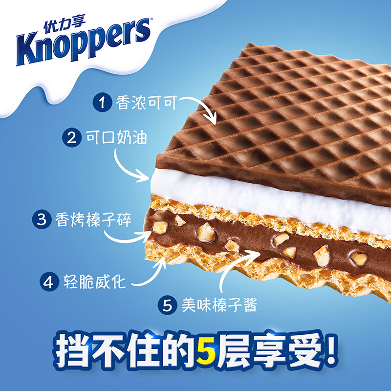 优立享德国优力享牛奶榛子巧克力威化饼干125g 23.9元 - 86线报 优立享德国优力享牛奶榛子巧克力威化饼干125g 23.9元 - 86线报