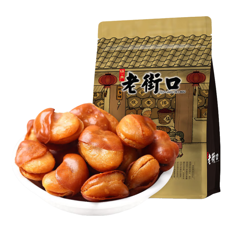 老街口香辣味+牛肉味兰花豆500g×2 16.9元 - 86线报