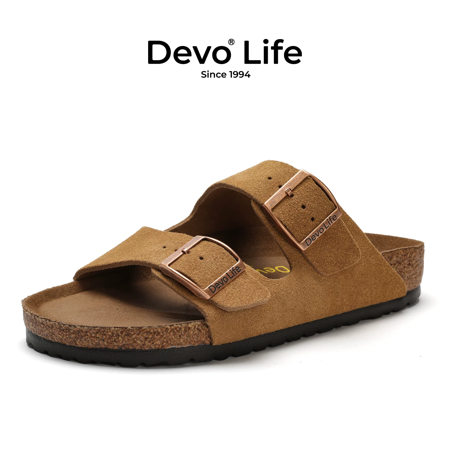 Devo Life软木拖鞋一字带休闲拖鞋 101元 - 线报酷