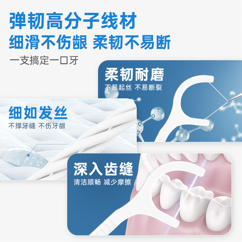 皓齿健洁齿细滑牙线棒50支 1.59元 - 86线报