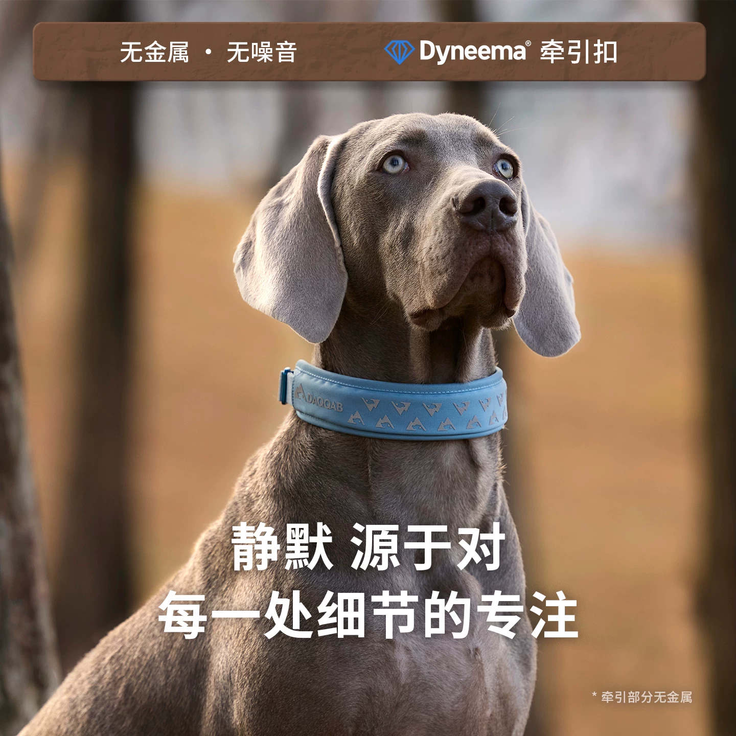 DAQQAB静音磁吸宠物项圈舒适款听觉友好速扣不勒脖轻量狗颈圈 120元 - 86线报