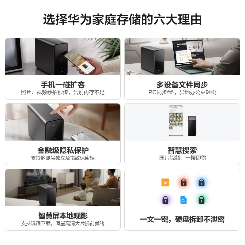 华为多设备共享网络存储服务器16TB 4GB 6267.61元 - 86线报