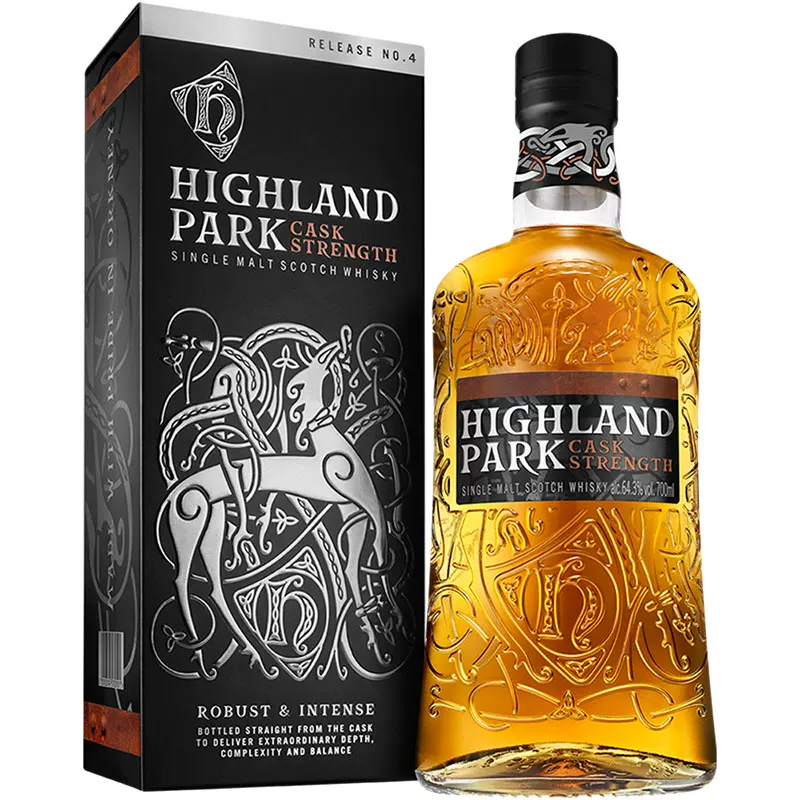 Highland Park原桶强第四批次苏格兰单一麦芽威士忌700ml进口洋酒礼盒装 451.52元 - 线报酷