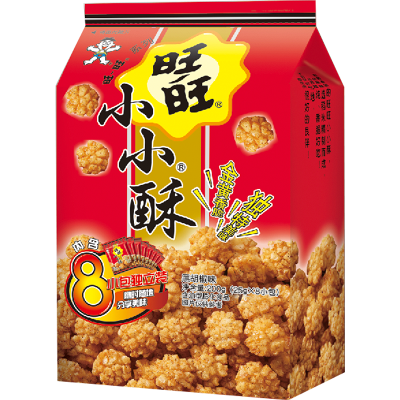 旺旺小小酥黑胡椒味休闲零食袋装200g 20.14元 - 美泡泡 旺旺小小酥黑胡椒味休闲零食袋装200g 20.14元 - 美泡泡