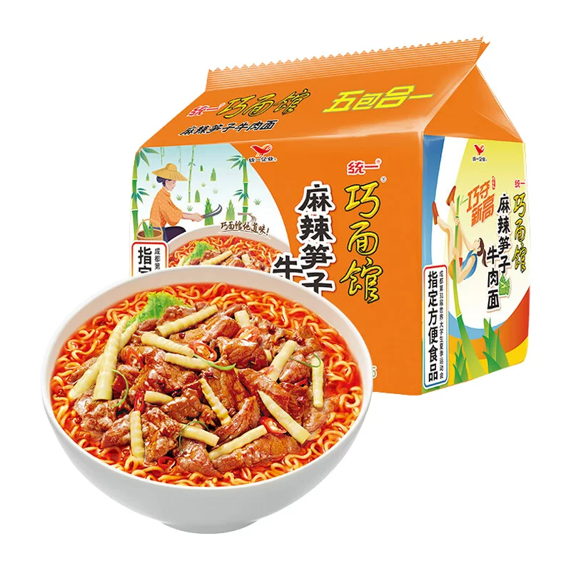 统一巧面馆麻辣笋子牛肉面方便面5连包方面泡面西南风味 4.43元 - 86线报 统一巧面馆麻辣笋子牛肉面方便面5连包方面泡面西南风味 4.43元 - 86线报