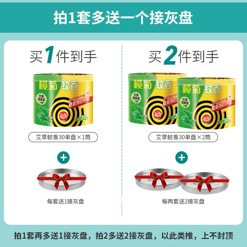 榄菊艾草清香型蚊香盘30盘/桶 5.9元 - 86线报