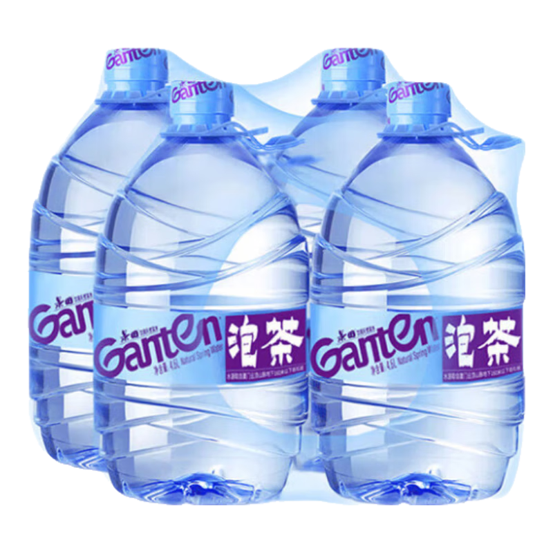 景田饮用天然泉水4.6L×4瓶 23.9元 - 86线报