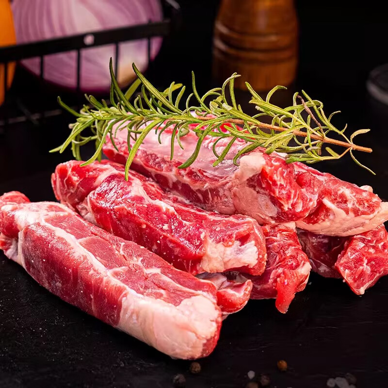 趣尝鲜原切牛肋条肉1kg去骨肋条肉2斤生鲜烧烤炖煮食材 74.9元 - 线报酷