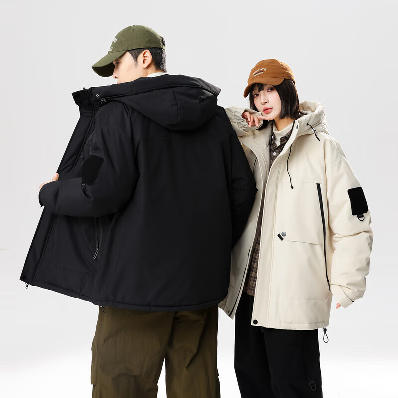 雪中飞90%绒冬季保暖防寒连帽羽绒服外套男女同款 159元 - 86线报