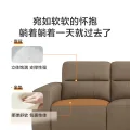 喜临门 真皮沙发客厅头层牛皮小户型实木家具 政府补贴浮光 墨璃黑 三人位 245cm 常规款无电动 券后2586.22元 图片 2