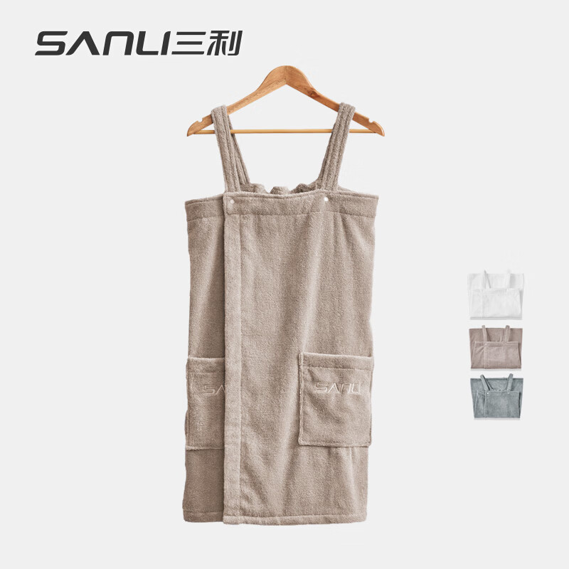 SANLI抗菌纯棉浴裙吸水速干睡袍76*50cm660g 需买2件 19.9元 - 86线报