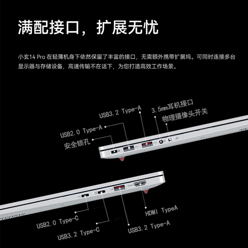 玄派小玄14Pro R7-8745HS 2.5K 120Hz 16GB+1TB 银色笔记本电脑 - 86线报