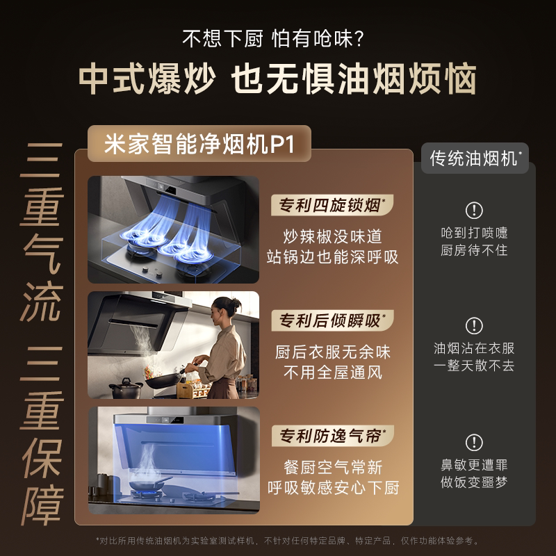 米家P1系列CXW-165-MJ04CY侧吸式吸油烟机 2498.15元 - 86线报