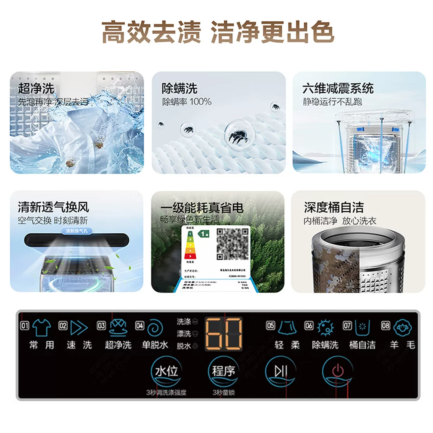 海尔波轮洗衣机全自动8公斤小型家用宿舍租房一级超净洗旗舰店 499.8元 - 线报酷