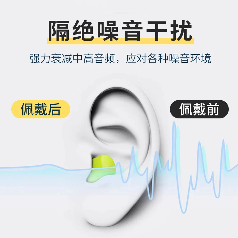舜选独立包装隔音睡眠耳塞8付/包荧黄 1.9元 - 86线报 舜选独立包装隔音睡眠耳塞8付/包荧黄 1.9元 - 86线报