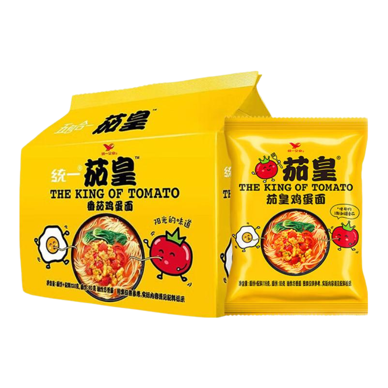 统一茄皇番茄鸡蛋牛肉面5袋装 12.5元 - 86线报 统一茄皇番茄鸡蛋牛肉面5袋装 12.5元 - 86线报
