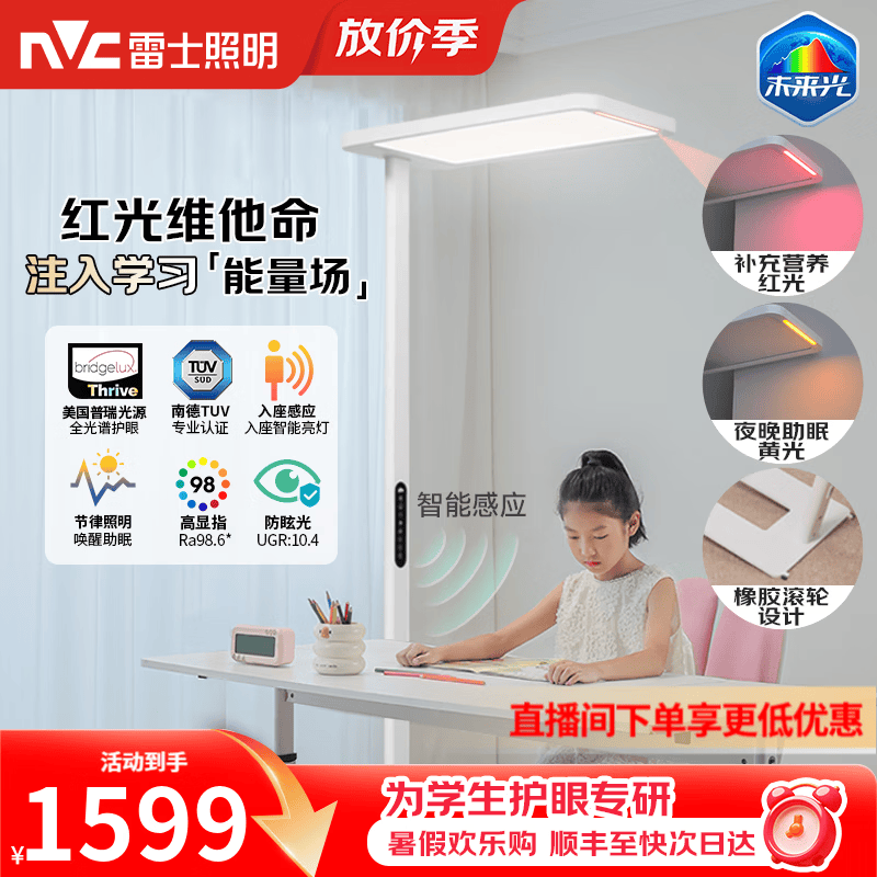 雷士未来光Nature lafapro大路灯普瑞全光谱未来光pro3代红光增益156W - 86线报