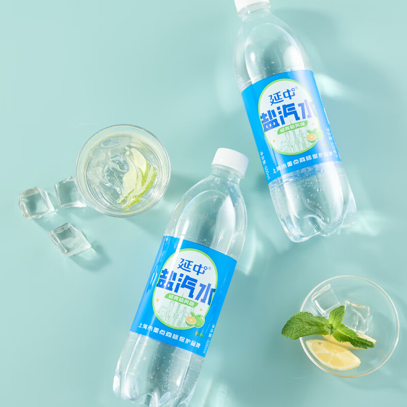 延中咸青桔风味盐汽水600ml*20瓶/箱补水补盐碳酸饮料盐汽水 36.2元 - 线报酷