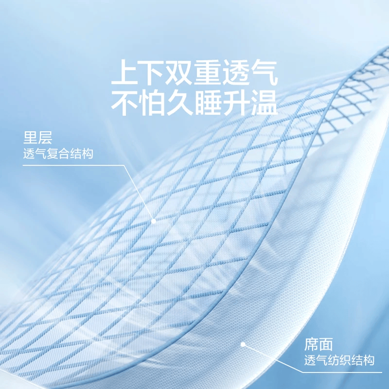 LOVO罗莱提花空调凉席冰丝席1.5米床 59.9元 - 86线报