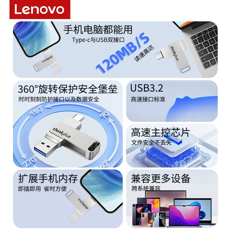 联想mu90双接口U盘8gb 19.44元 - 86线报