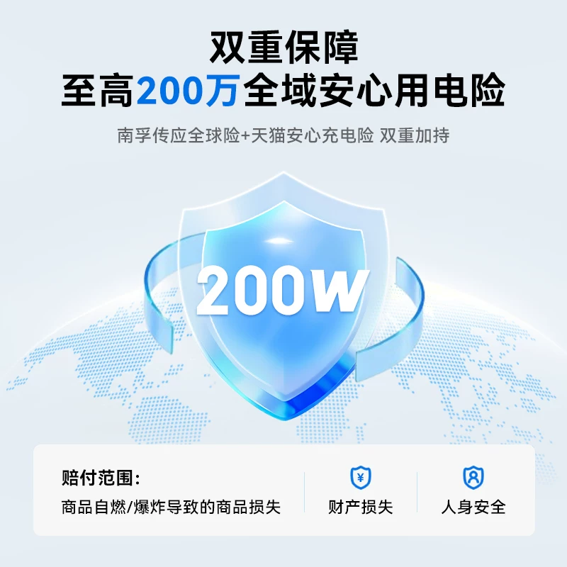 南孚A1103 3C认证加菲联名磁吸充电宝升级自带线二合一 186.07元 - 86线报