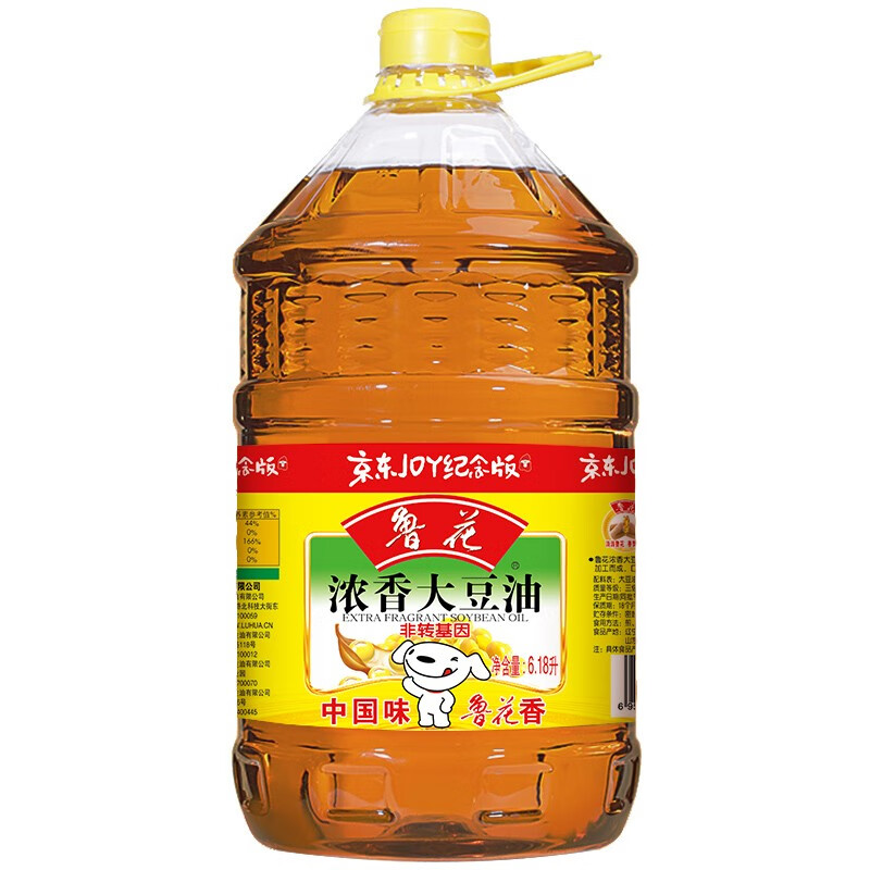 鲁花非转基因浓香大豆油6.18L 91.5元 - 86线报