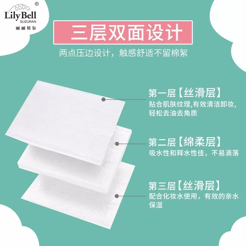 丽丽贝尔不掉絮化妆棉128枚 3.9元 - 86线报