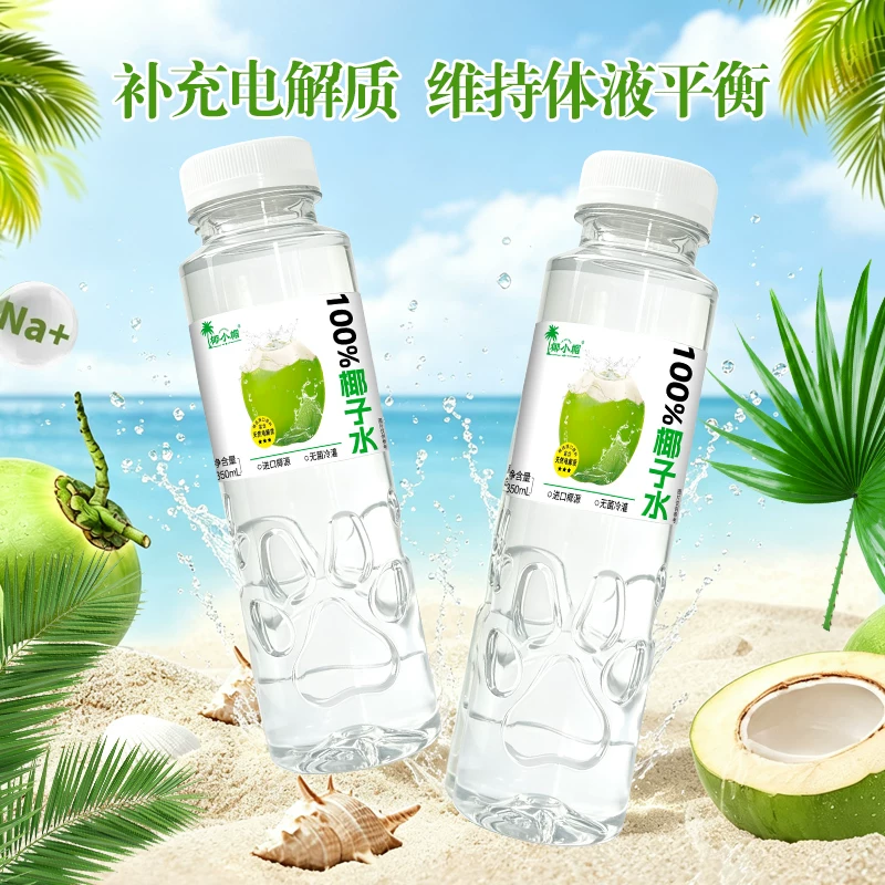 椰小帽 椰子水解渴鲜榨纯椰子100%果汁椰汁500*12瓶 券后29.8元 - 线报酷