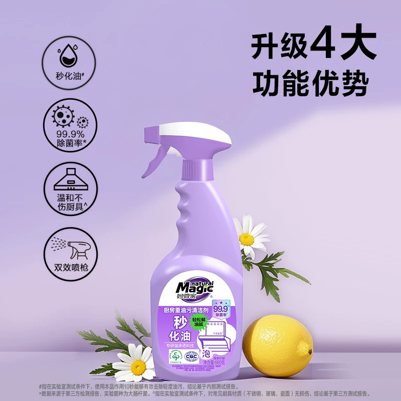 妙管家660g厨房重油污清洁剂+500g厨房重油污清洁剂强力去油污液体 17.9元 - 线报酷