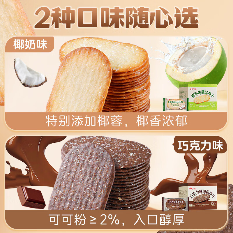 伟龙童年休闲椰奶椰蓉薄脆饼干325g 8.9元 - 86线报