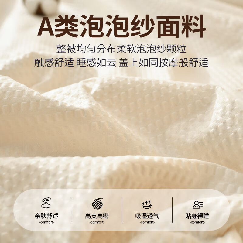 无印良品A类10%大豆纤维可机洗被子200*230cm 54.5元 - 86线报