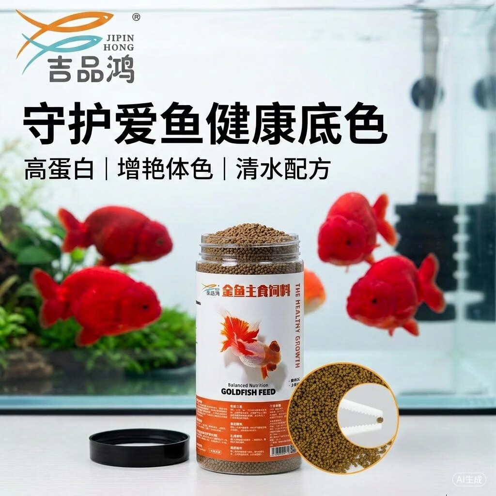 吉品鸿通用金鱼粮600克0.1CM小颗粒上浮型带食勺 3.8元 - 86线报 吉品鸿通用金鱼粮600克0.1CM小颗粒上浮型带食勺 3.8元 - 86线报