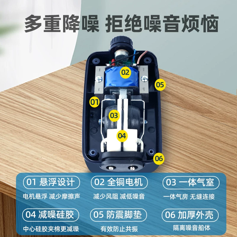 SOBO松宝鱼缸氧气泵增氧泵增氧机养鱼静音打氧机小型家用增氧器充氧超 9.38元 - 86线报