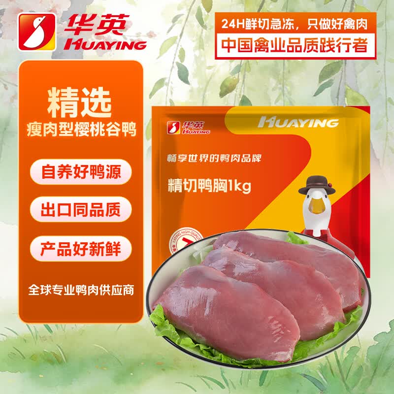 华英去皮鸭胸肉2斤 14.98元 - 86线报