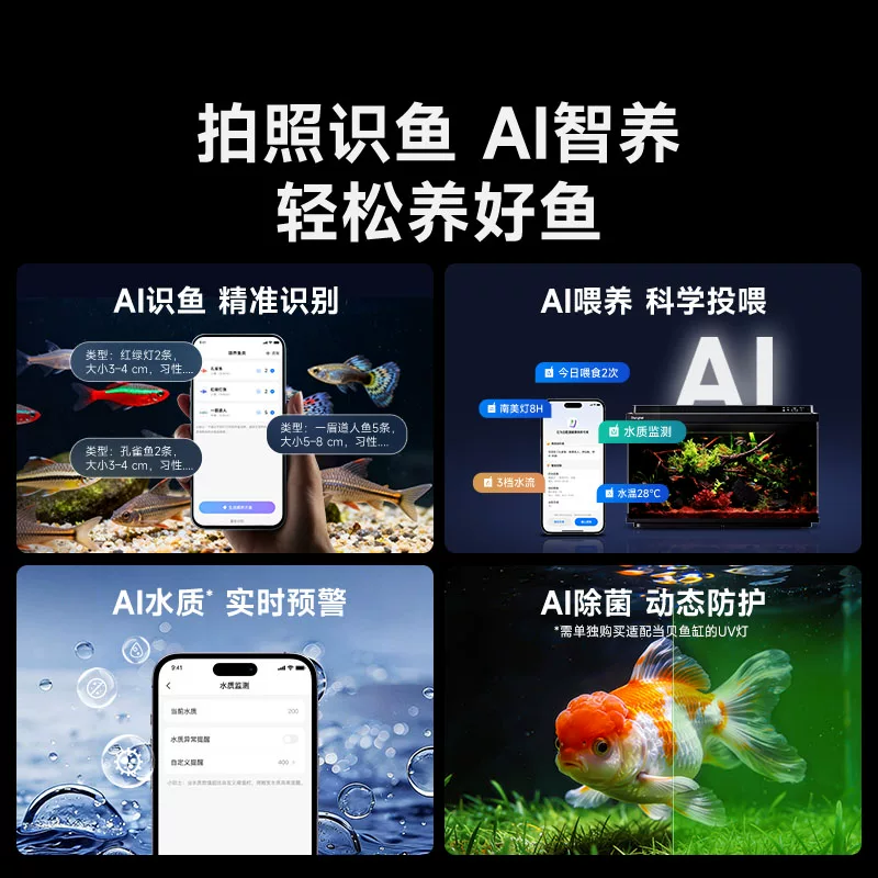 当贝智能鱼缸2S Ultra桌面生态鱼缸双重过滤干湿分离 569.24元 - 86线报