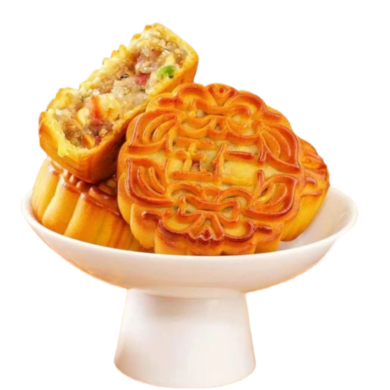 老五仁月饼中秋礼盒100g×5个独立包装 1.28元 - 86线报