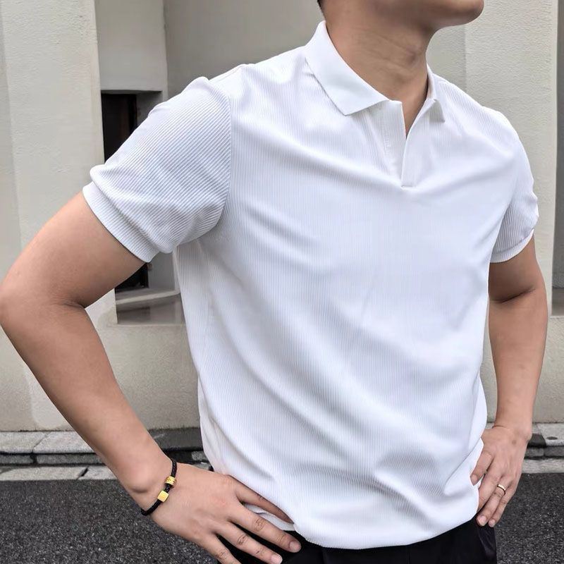 马登300g纯棉短袖Polo衫男士夏季翻领高端纯色丝光棉T恤透气凉感品质通勤男装 58元 - 美泡泡 马登300g纯棉短袖Polo衫男士夏季翻领高端纯色丝光棉T恤透气凉感品质通勤男装 58元 - 美泡泡