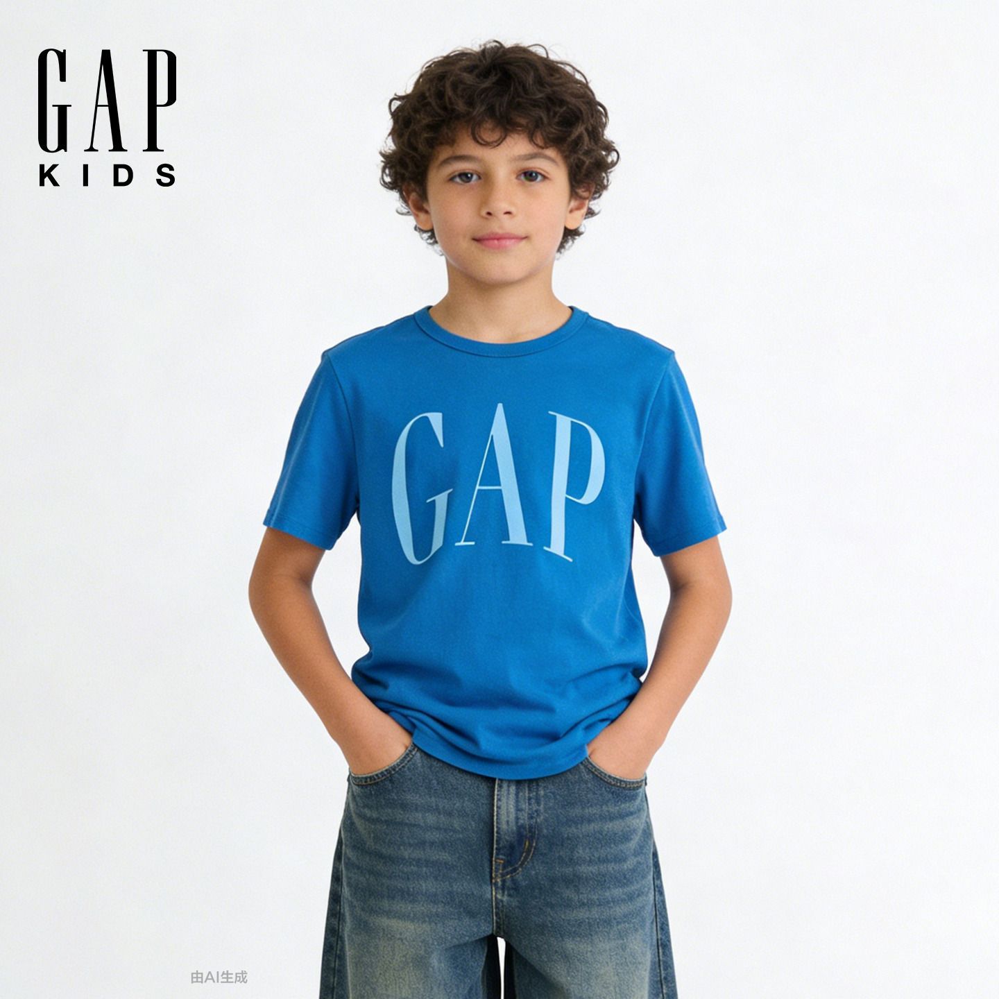 Gap男童2026春季新款纯棉印花字母logo短袖T恤儿童装美版890444 28.98元 - 线报酷