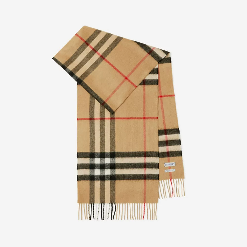 BURBERRY香港直邮Burberry博柏利经典格纹山羊绒绒线围巾男女同款情侣款80 - 86线报