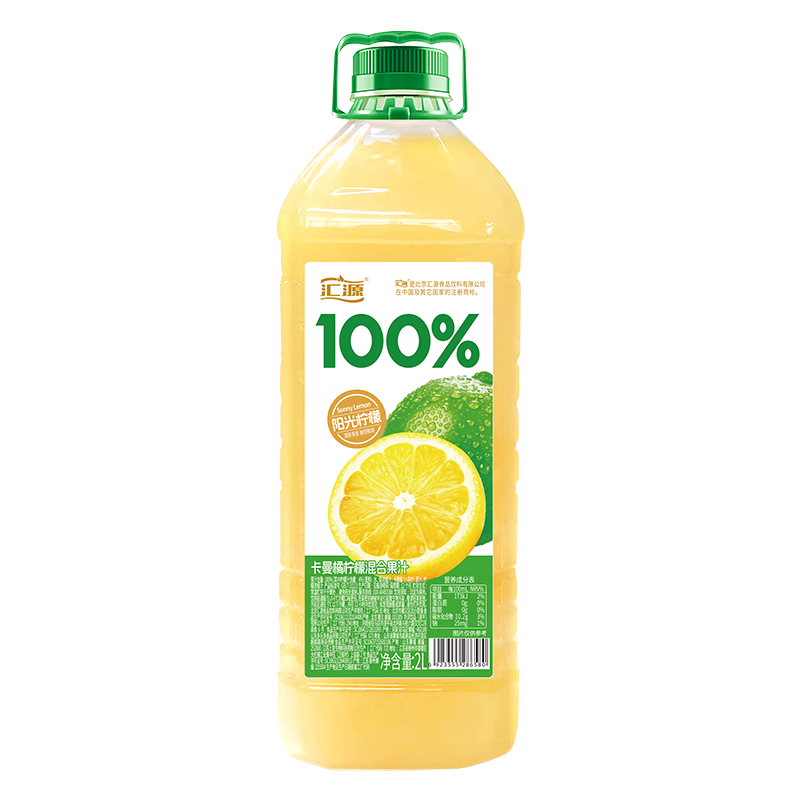 汇源100﹪阳光柠檬混合果汁2L×1瓶 12.9元 - 86线报 汇源100﹪阳光柠檬混合果汁2L×1瓶 12.9元 - 86线报