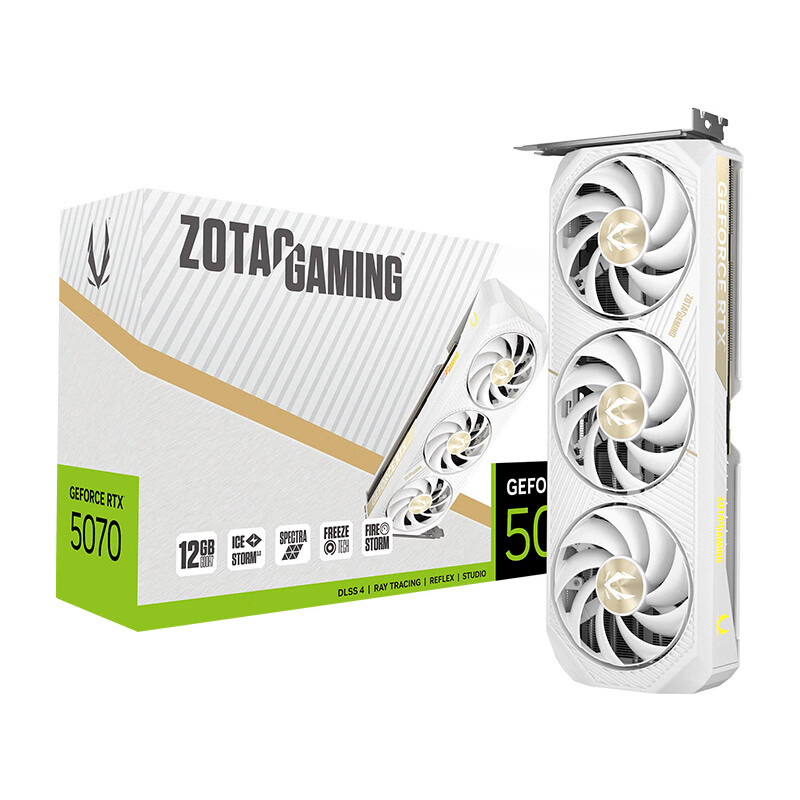 索泰RTX5070SOLID OC WHITE 12G台式电脑独立显卡 4499元 - 线报酷