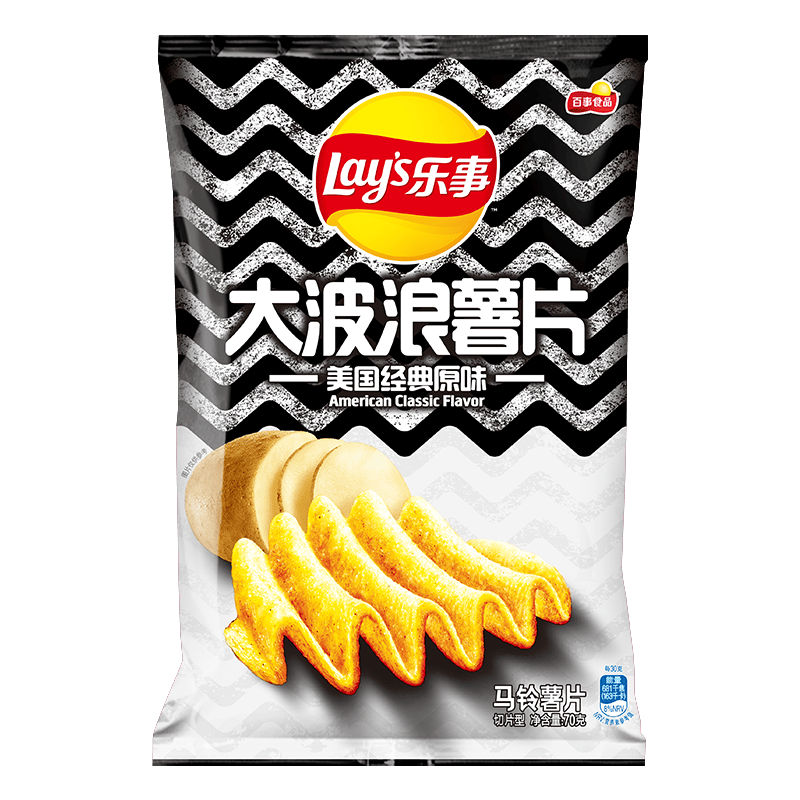 乐事大波浪薯片香脆烤鸡翅味70g*9件任选 35.4元 - 86线报 乐事大波浪薯片香脆烤鸡翅味70g*9件任选 35.4元 - 86线报