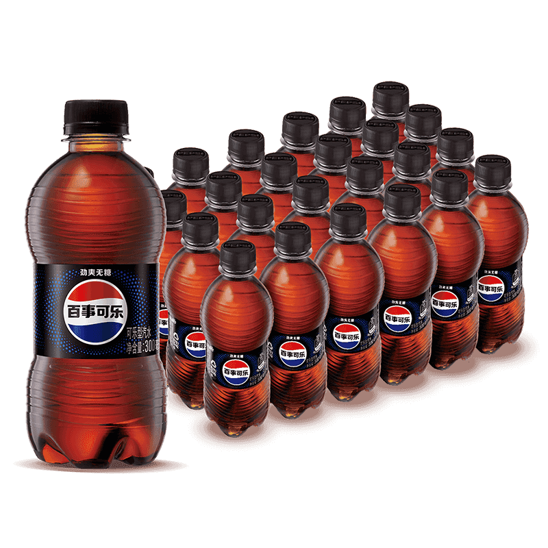 百事无糖碳酸饮料原味300ml×24瓶 27.9元 - 86线报