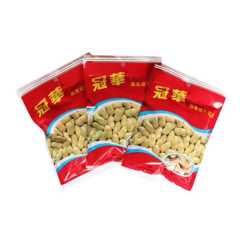 冠華蒜香花生100g×3包 4.89元 - 86线报