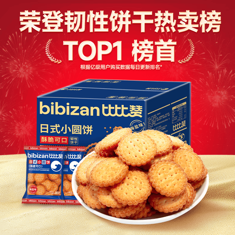 比比赞日式风味小圆饼干海盐味1kg 7.89元 - 86线报