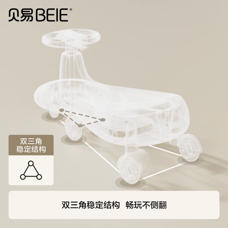 贝易STATE B7009儿童扭扭车静音款 214.04元 - 86线报