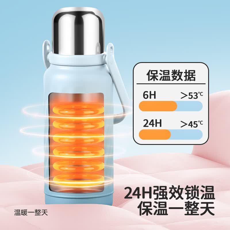 HAERS 316不锈钢保温杯 980ml 31.9元 - 86线报