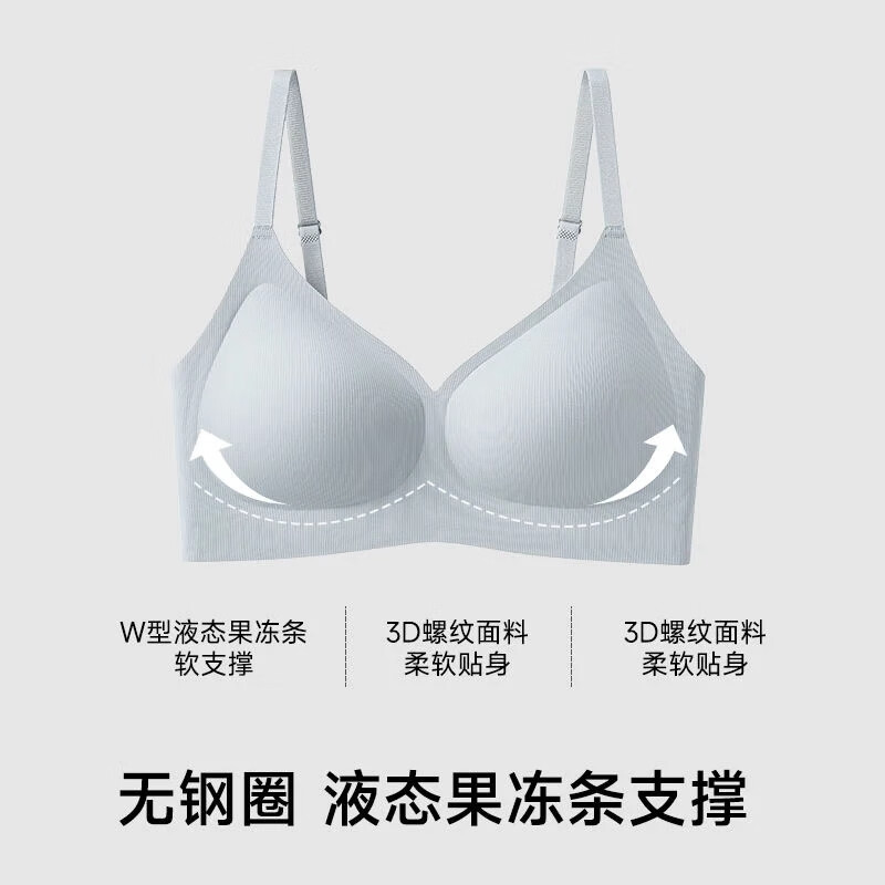 都市丽人轻薄聚粉底液无痕内衣果冻条软支撑文胸需买2件 24.5元 - 86线报