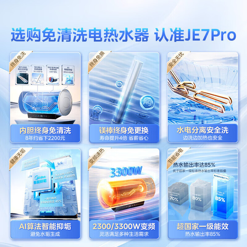美的小暖60升电热水器超一级能效家用电热水器出水断电80升大水量 1351元 - 86线报