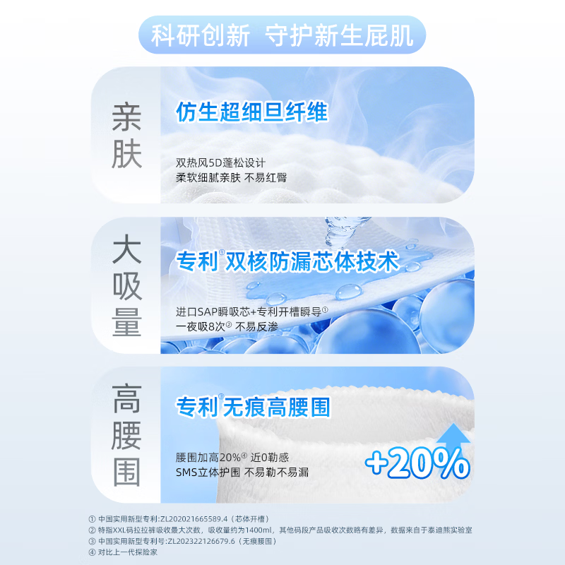 泰迪熊探险家特薄纸尿裤成长裤试用装纸尿裤M4片 2.9元 - 86线报